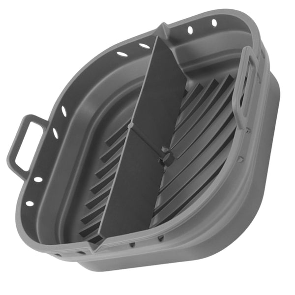 Pilkas silikoninis įdėklas Air Fryer su skirtuku H151