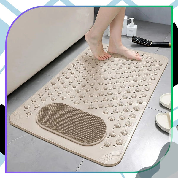 Neslystantis vonios kilimėlis, smėlio, 69x36 cm DH113