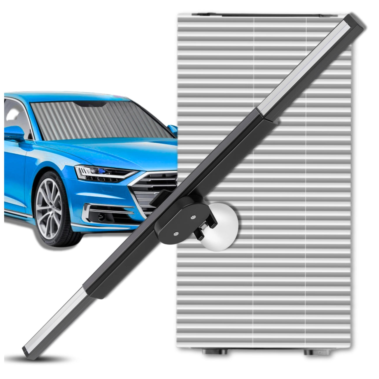 Priekinio stiklo saulės užuolaida, 80 cm A147