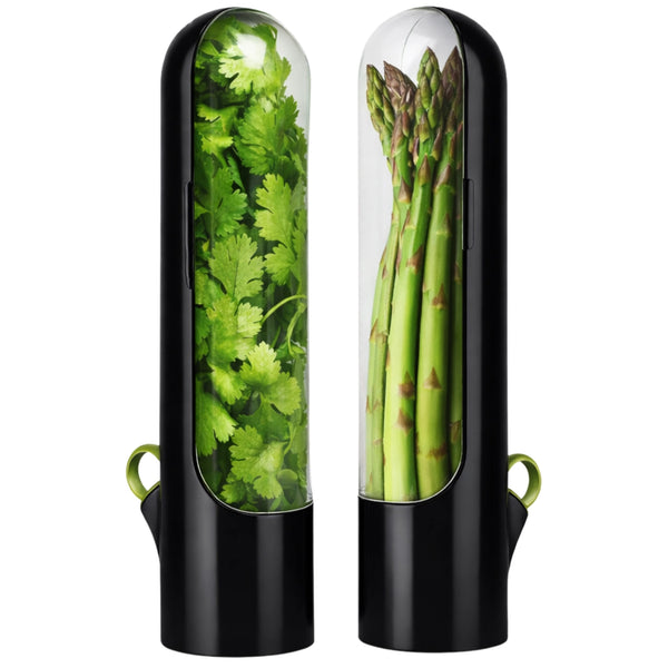 Žolelių laikymo indas Herb Saver, juodas, 2 vnt. E118
