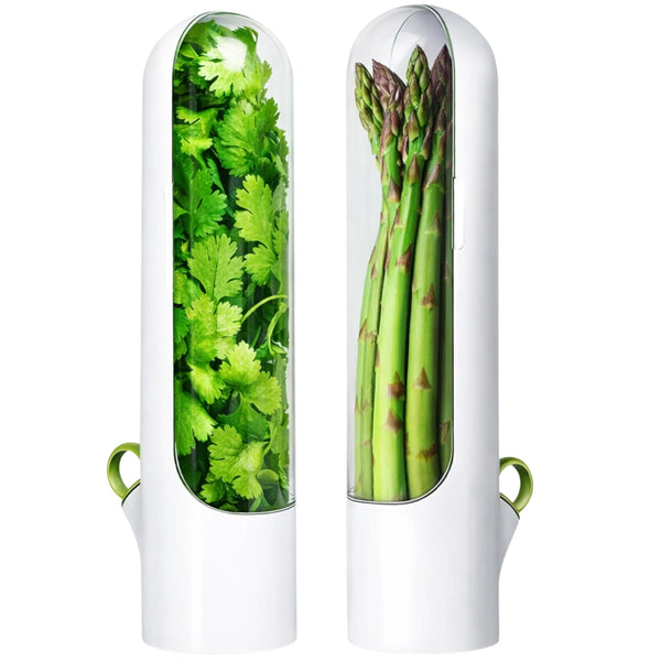Žolelių laikymo indas Herb Saver, baltas, 2 vnt. E117