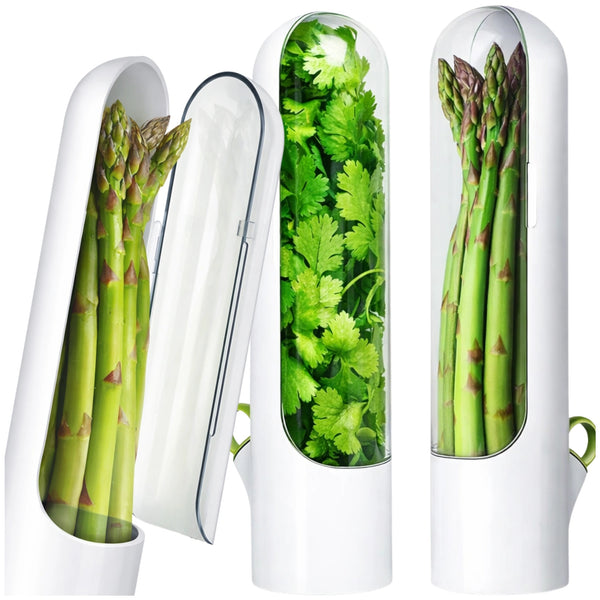 Žolelių laikymo indas Herb Saver, baltas, 2 vnt. E117