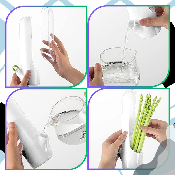 Žolelių laikymo indas Herb Saver, baltas, 2 vnt. E117