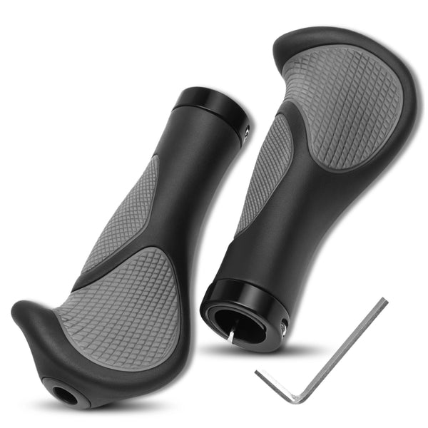 Ergonominės vairo rankenėlės pilkai juodos 22 mm D59