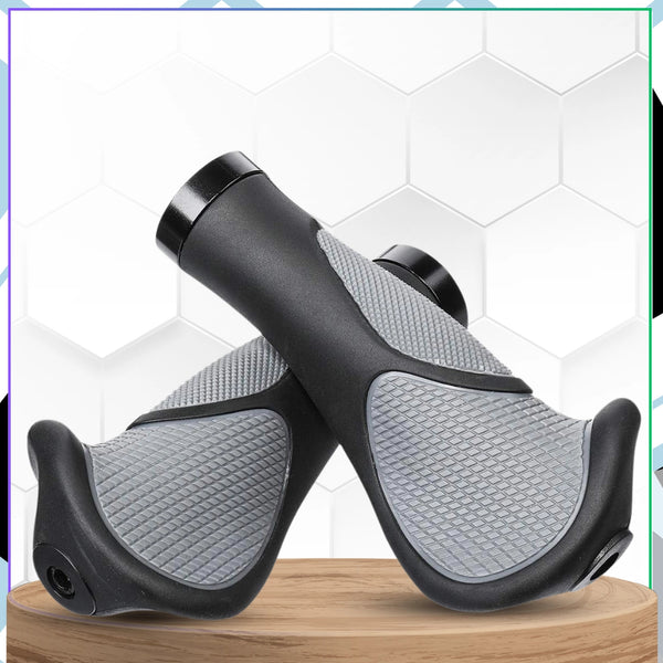 Ergonominės vairo rankenėlės pilkai juodos 22 mm D59