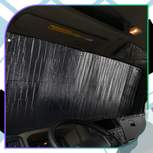 Saulės skydelis priekiniam stiklui TIR 230x80 cm A141