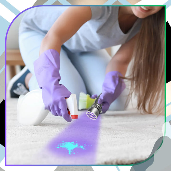 Mini UV LED žibintuvėlis, sidabrinis, aliuminis Z5