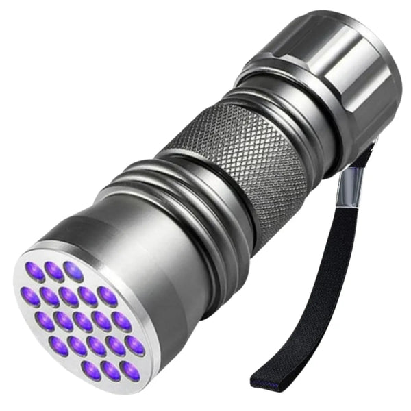 Mini UV LED žibintuvėlis, sidabrinis, aliuminis Z5