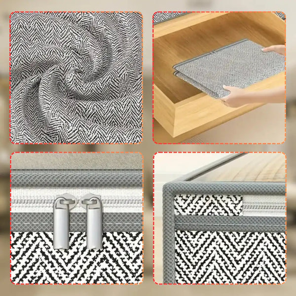 Didelis pilkas daiktų laikymo dėklas 100x50x18 cm P37