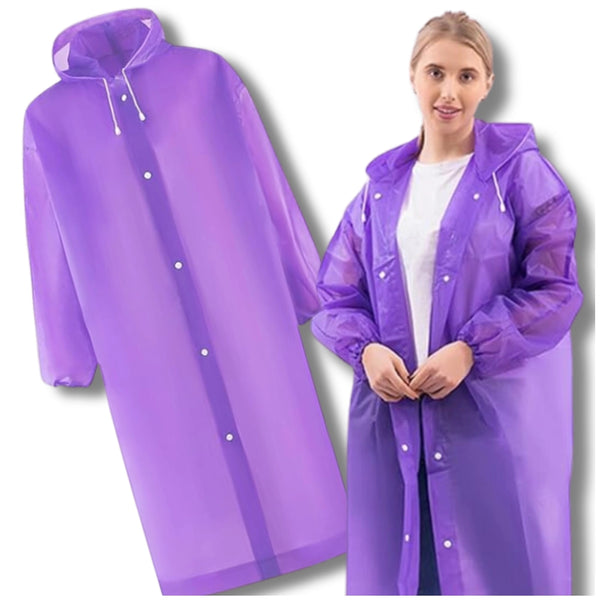 Lietpaltis-apsiaustas violetinis EVA, universalus