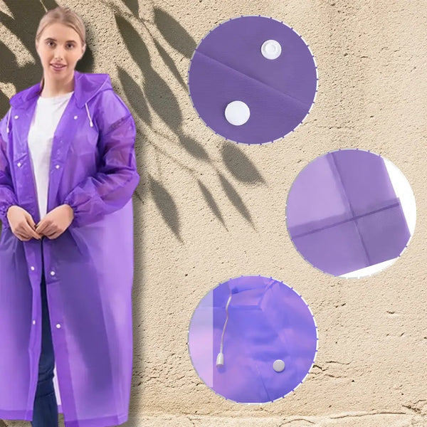 Lietpaltis-apsiaustas violetinis EVA, universalus
