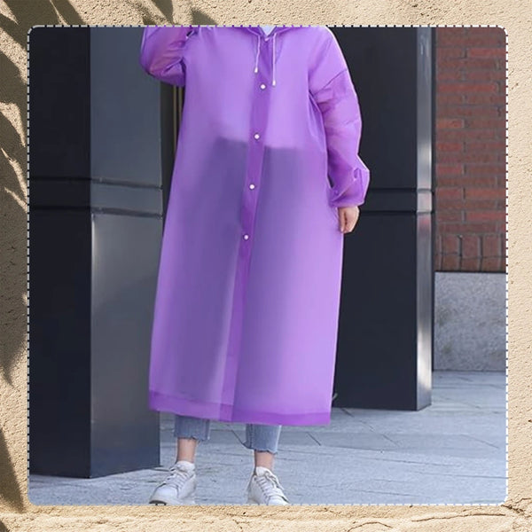 Lietpaltis-apsiaustas violetinis EVA, universalus