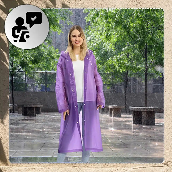 Lietpaltis-apsiaustas violetinis EVA, universalus