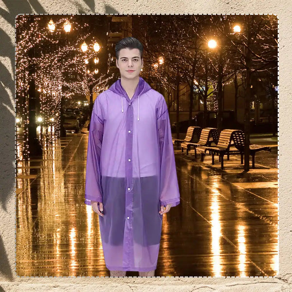 Lietpaltis-apsiaustas violetinis EVA, universalus