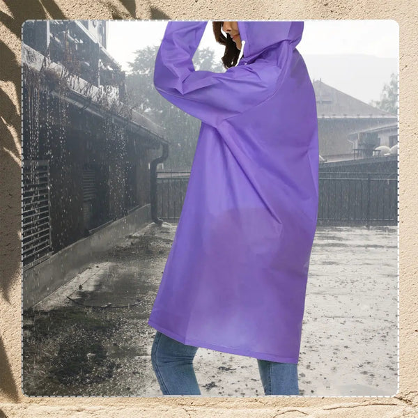 Lietpaltis-apsiaustas violetinis EVA, universalus