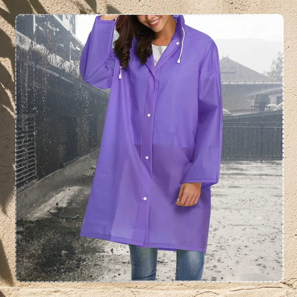 Lietpaltis-apsiaustas violetinis EVA, universalus
