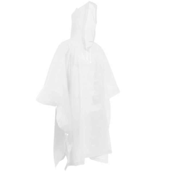 Baltas vandeniui atsparus lietpaltis unisex