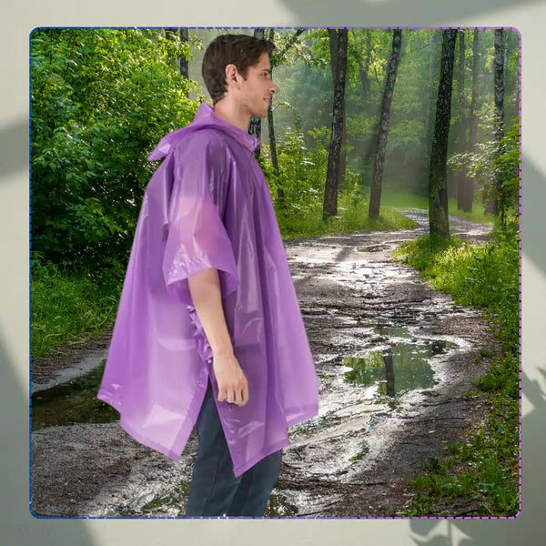 Lietpaltis is poliesterio, violetinis unisex