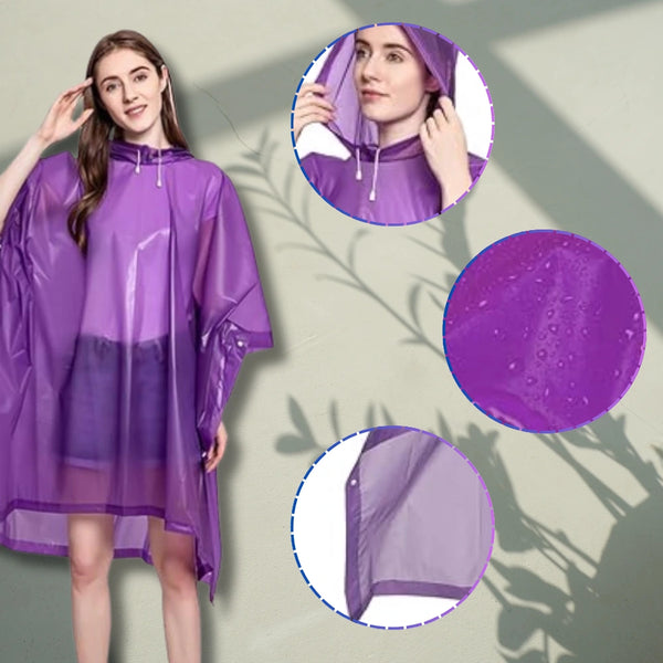 Lietpaltis is poliesterio, violetinis unisex