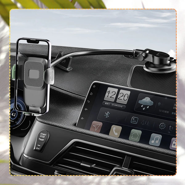 Juodas elastingas telefono laikiklis automobiliui A31