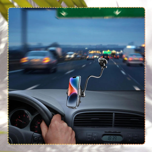 Juodas elastingas telefono laikiklis automobiliui A31