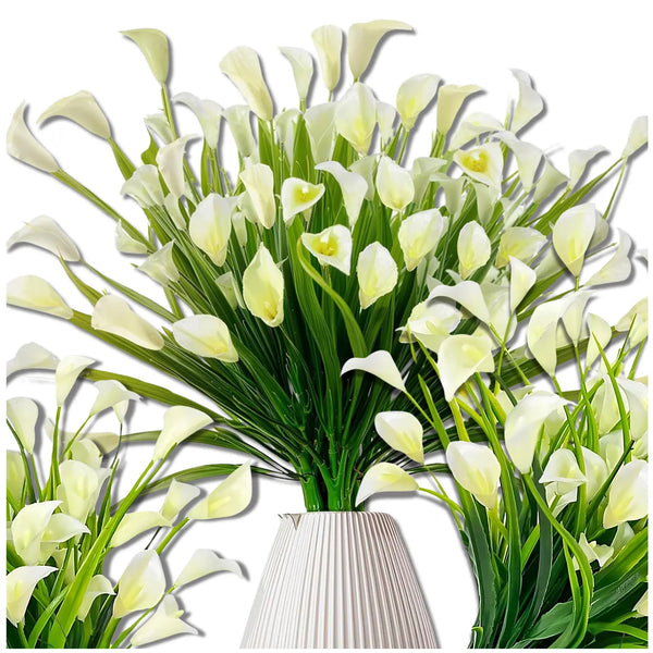 Dirbtinės baltos lelijos, 5 vnt., 38 cm N58