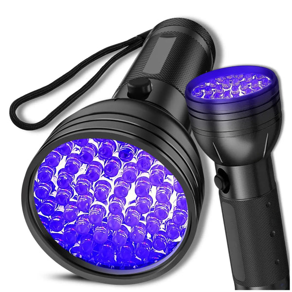 UV žibintuvėlis juodas aliuminis 51 LED 395 nm Z3