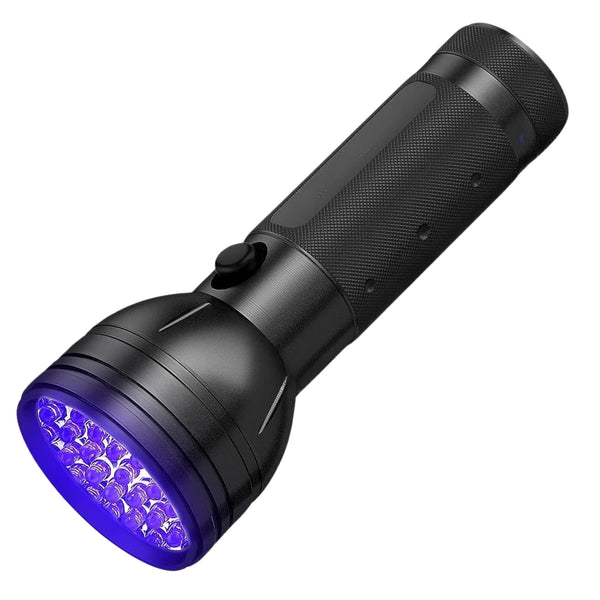 UV žibintuvėlis juodas aliuminis 51 LED 395 nm Z3