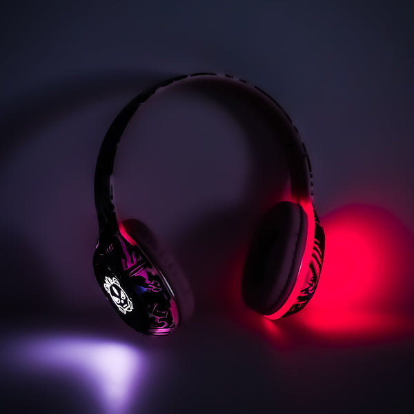 Belaidės ant ausų Bluetooth RGB žaidimų ir sporto ausinės, rožinės, 200 mAh M21
