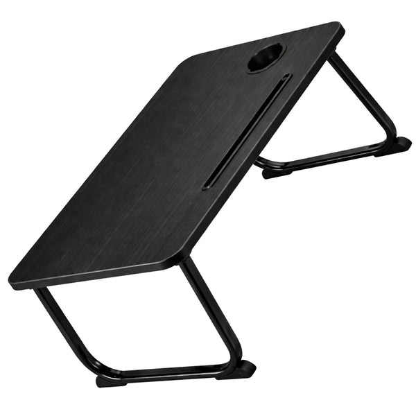 Sulankstomas nešiojamas staliukas laptopui, juodas TP78