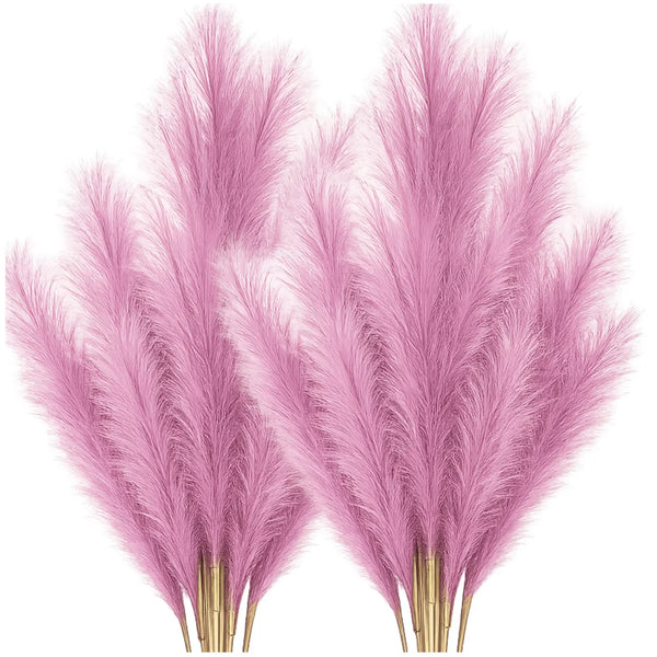 Dirbtinė rožinė pampų žolė PVC 56,5 cm (20 vnt.) N82