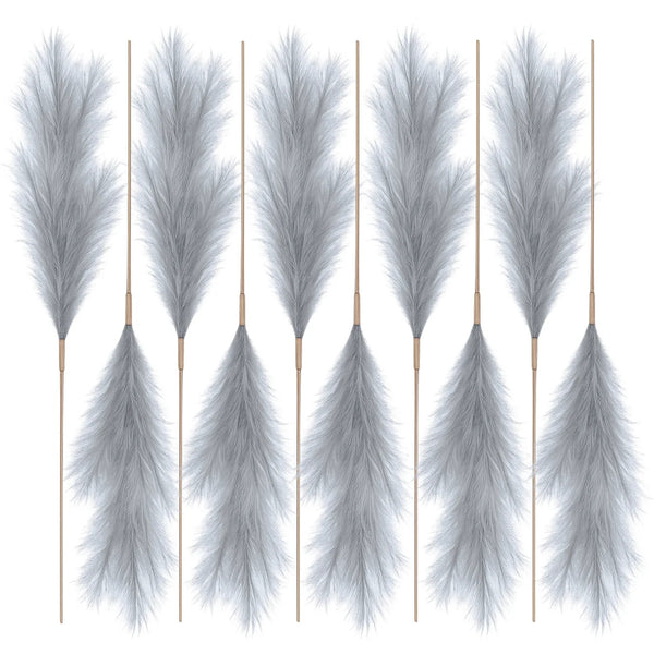 Dirbtinė pilka pampų žolė PVC 56,5 cm (10 vnt.) N86