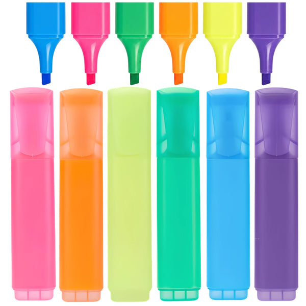 Fluorescenciniai žymekliai, 6 neoninių spalvų