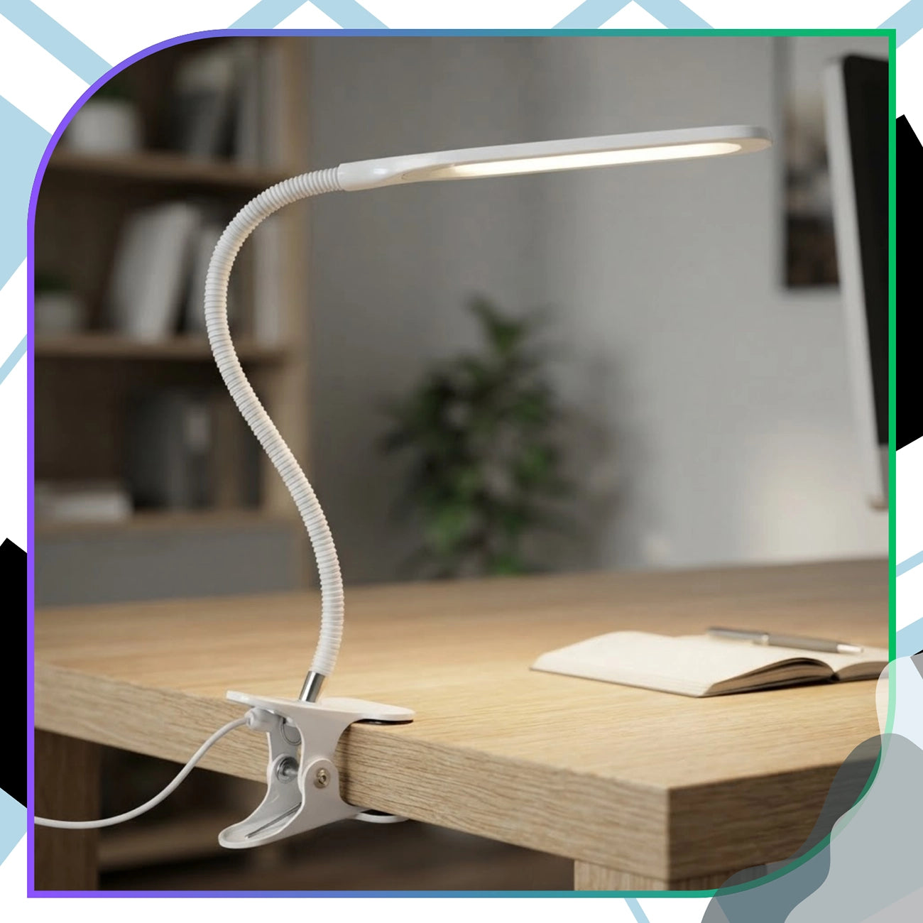 LED lempa skaitymui su spaustuku, USB