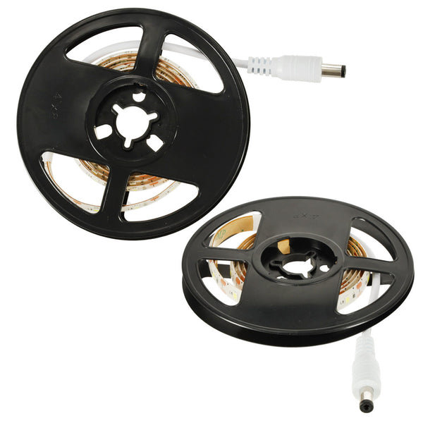 Vandeniui atspari LED juosta su judesio jutikliu, maitinama per USB/baterijas, 1 m, 59 LED, šaltai balta N18