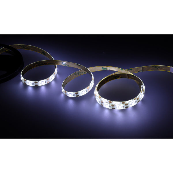 Vandeniui atspari LED juosta su judesio jutikliu, maitinama per USB/baterijas, 1 m, 59 LED, šaltai balta N18