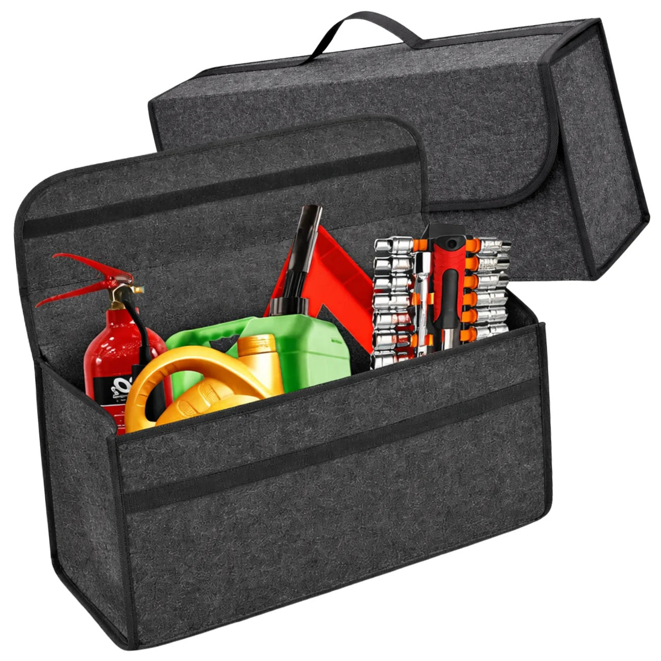 Bagažinės organizatorius, pilkas filcinis 50×24 cm N145