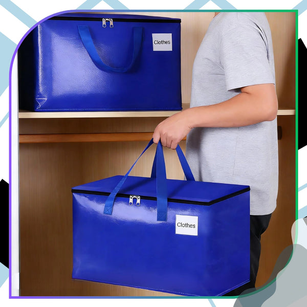 Didelis mėlynas 93 l plastikinis organizatorius N146