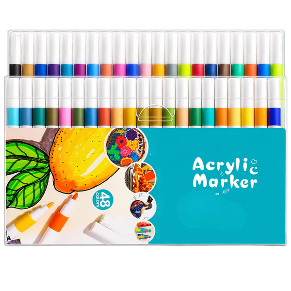 Akriliniai markeriai 48 spalvų rinkinys N160