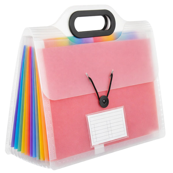 Dokumentų dėklas A4 skaidrus PVC, 13 skyrių N140