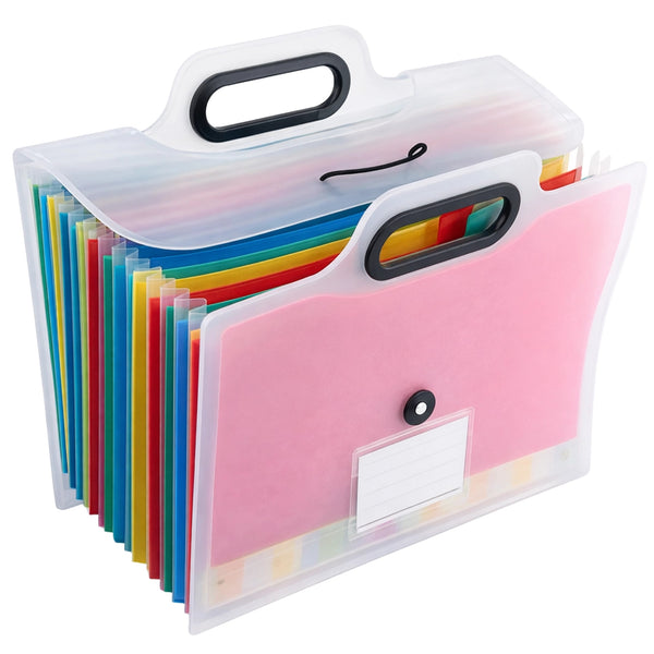Dokumentų dėklas A4 skaidrus PVC, 13 skyrių N140