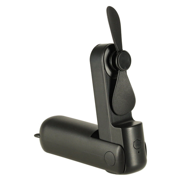 Sulankstomas nešiojamas mini USB ventiliatorius, juodas N119