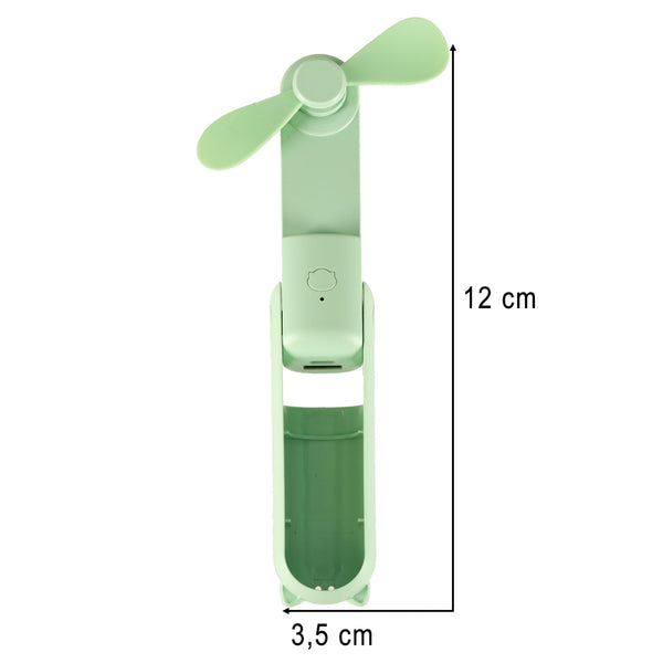 Nešiojamas sulankstomas mini USB ventiliatorius, žalias N124