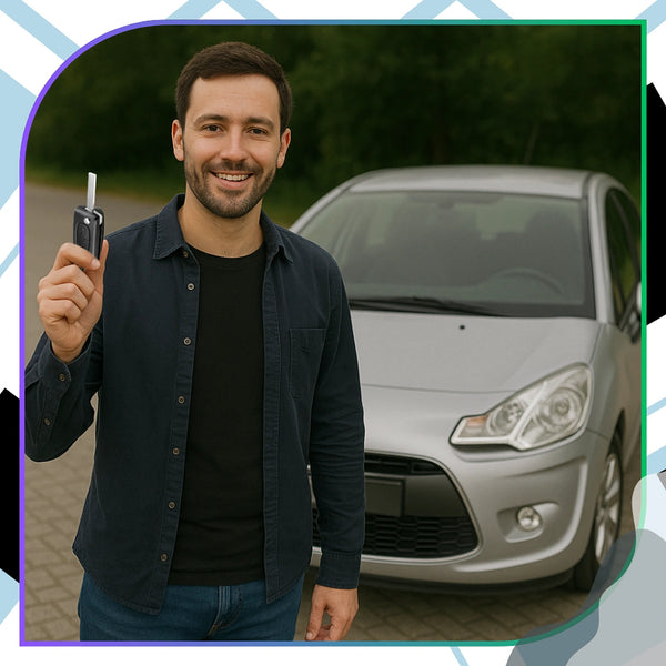 Automobilio rakto korpusas juodas 2 mygt. Citroen A273