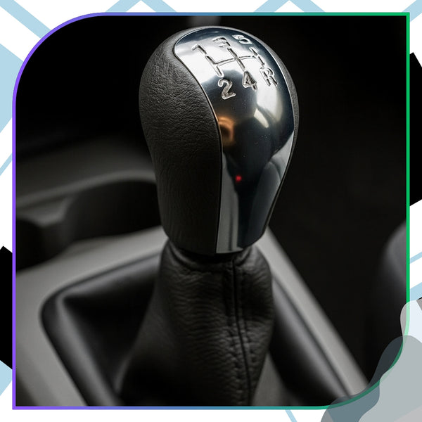 Pavarų svirties rankenėlė chromas/eko oda Toyota A265