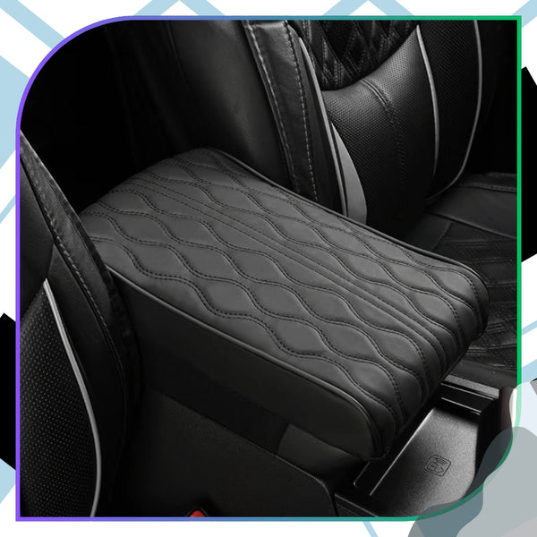 Automobilio porankio užvalkalas, juodas, eko oda A249