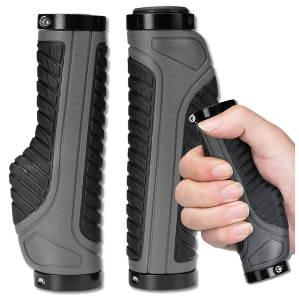Ergonominės vairo rankenėlės pilkai juodos 22 mm D75
