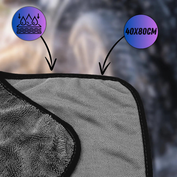 Mikropluošto rankšluostis automobiliui 40x80 cm A18