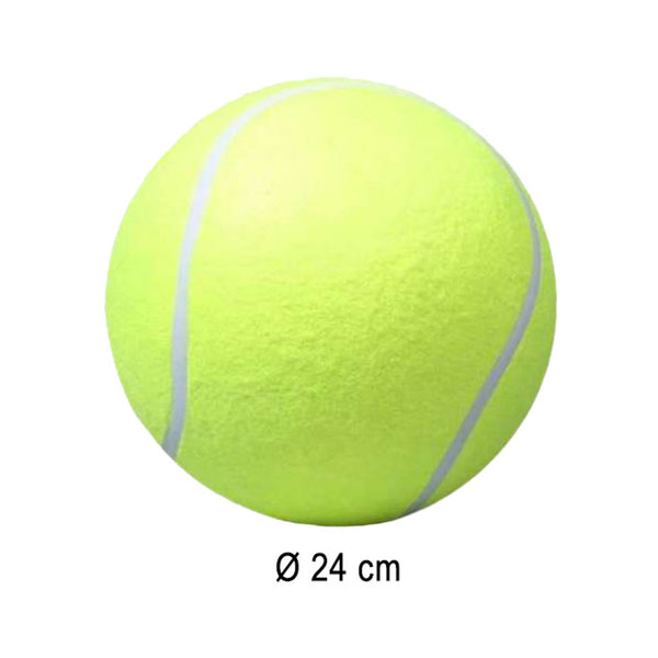 Šuns žaislas – gigantiškas XXL teniso kamuoliukas 24 cm M25