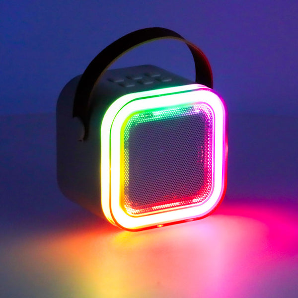 Karaokės rinkinys: „Bluetooth“ garsiakalbis, mikrofonas, USB, LED, rožinis M14